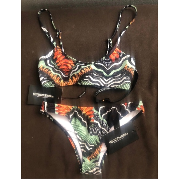 New with tag.Pretty little things bikini , tribal pattern - Picture 1 of 2